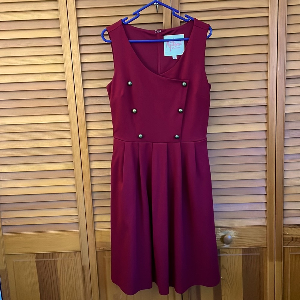 Myrtlywood sleeveless fall dress